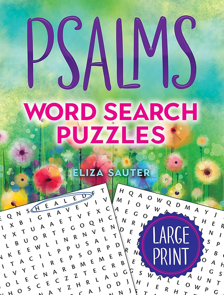 Psalms Word Search Puzzles (Large Print) (Dover Brain Games) - 9780486853994 - Eliza Sauter - Dover Publications - The Little Lost Bookshop