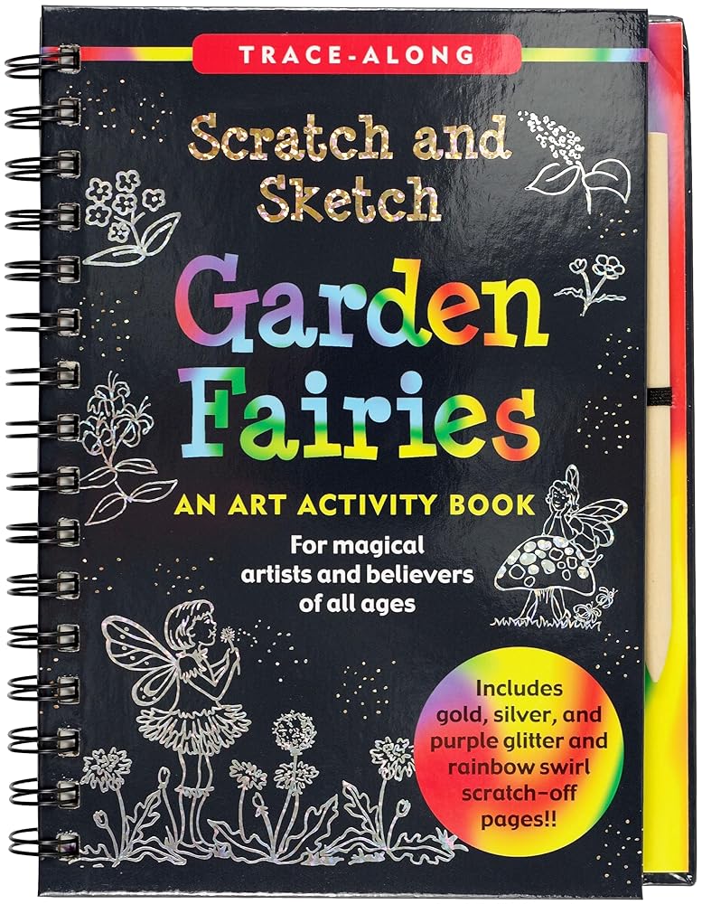 Scratch & Sketch Garden Fairies (Trace Along) - 9781441332554 - Peter Pauper Press - Peter Pauper Press - The Little Lost Bookshop