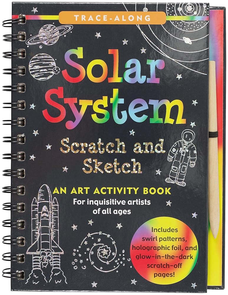 Scratch & Sketch Solar System (Trace Along) - 9781441332585 - Peter Pauper Press - Peter Pauper Press - The Little Lost Bookshop