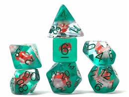 Sirius Dice - Power Mushroom DiceSet 7 - 810113710723 - Game - The Little Lost Bookshop