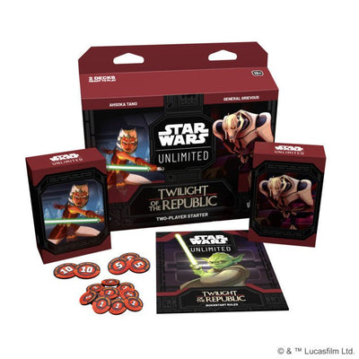 Star Wars Unlimited - Twilight Of The Republic: Two Player Starter - 841333122249 - Card Game - Star Wars Unlimited - The Little Lost Bookshop