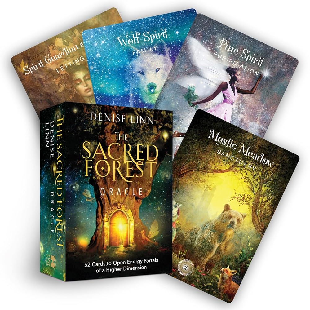 The Sacred Forest Oracle: 52 Cards to Open Energy Portals of a Higher Dimension - 9781401960452 - Denise Linn - Hay House Inc. - The Little Lost Bookshop