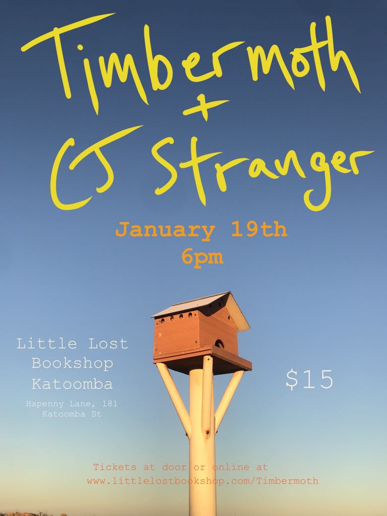 Tickets: Timbermoth + CJ Stranger: 6pm, January 19th - Timbermoth - Timbermoth + CJ Stranger - Indie - The Little Lost Bookshop