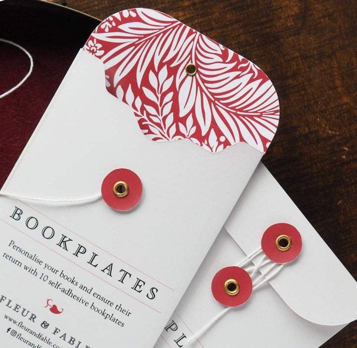 Titania bookplates: 10 pack (string tie envelope) - 739601496010 - Bookplate - Fleur & Fable - The Little Lost Bookshop