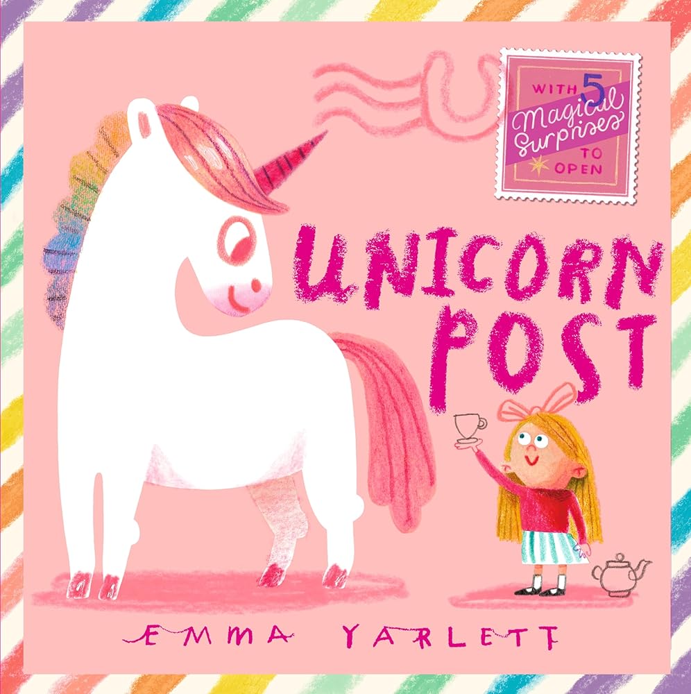 Unicorn Post: A magical interactive novelty lift - the - flap story gift book with letters to open, sparkly surprises and unicorn fun for kids age 3,4,5 - 9781529525175 - Emma Yarlett - Walker Books - The Little Lost Bookshop
