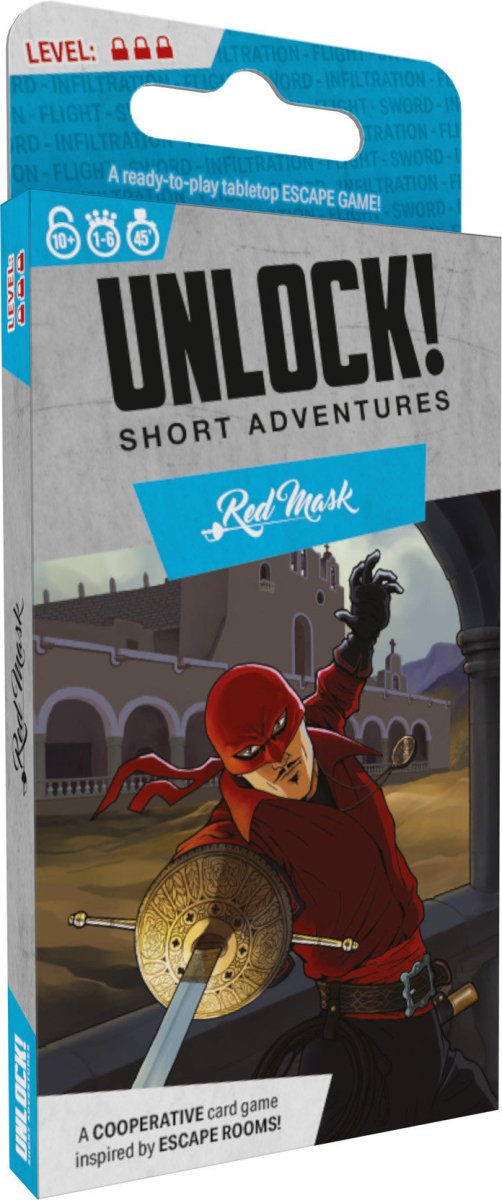 Unlock! Short Adventures #7 - Red Mask - 3558380119463 - Card Game - Space Cowboys - The Little Lost Bookshop