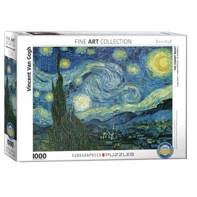 Van Gogh: Starry Night (1000pc) - 628136612043 - Jedko Games - The Little Lost Bookshop