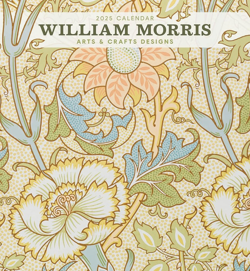 William Morris: Arts & Crafts Designs 2025 Wall Calendar - 9781087508931 - William Morris, Pomegranate - Pomegranate - The Little Lost Bookshop