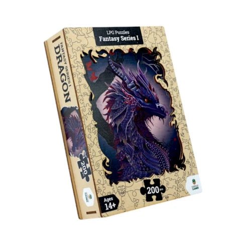 Wooden Puzzle Fantasy Series: Dragon (200pc) - 9360578000590 - Let's Play Games - The Little Lost Bookshop