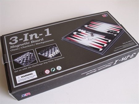 3 in 1 Chess/Checkers/Backgammon 12.5'' - 9331863001790 - Chess - LPG - The Little Lost Bookshop
