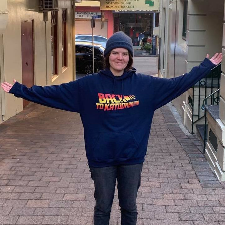 Back to Katoomba Hoodie - B2KHoodie-S - Hoodie - Design Heroes - The Little Lost Bookshop