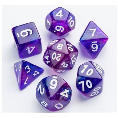 Gamegenic Galaxy Series - Nebula (RPG Dice Set) - 4251715405130 - VR - The Little Lost Bookshop