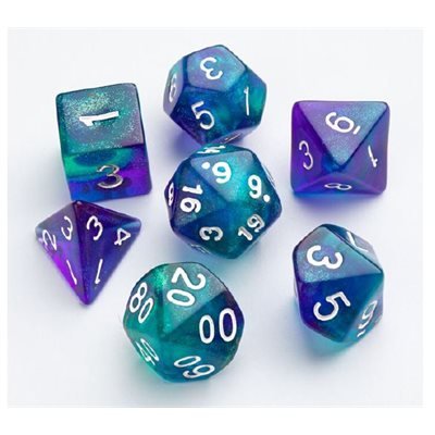 Gamegenic Galaxy Series - Neptune (RPG Dice Set) - 4251715405055 - VR - The Little Lost Bookshop