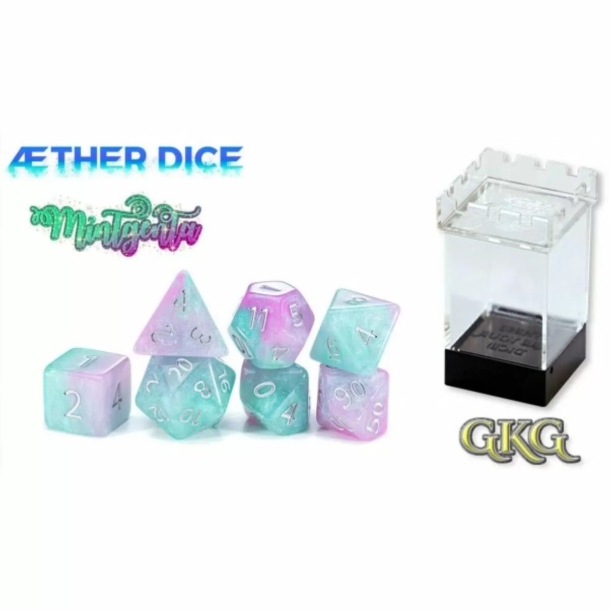 Gatekeeper Aether Dice (Mintgenta) - 786468917608 - Board Games - The Little Lost Bookshop