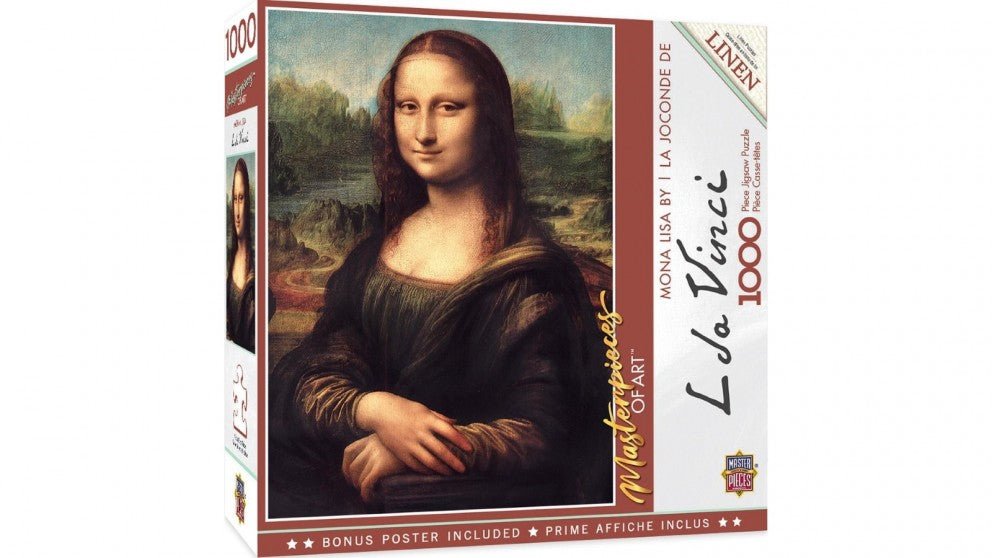 Masterpieces Mona Lisa (1000pc) - 705988720154 - Board Games - The Little Lost Bookshop
