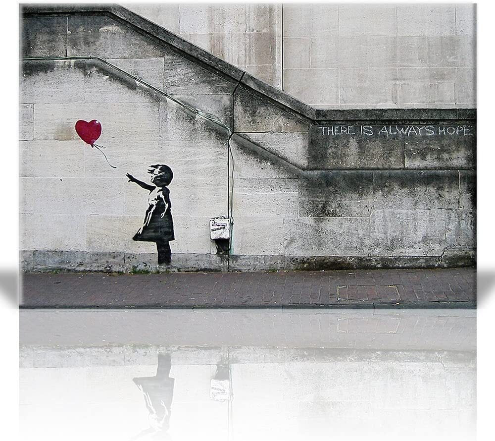 Puzzle: Banksy – There is always hope (1000 Pieces) - 4DP10115 - Jigsaw Puzzle - Banksy - The Little Lost Bookshop