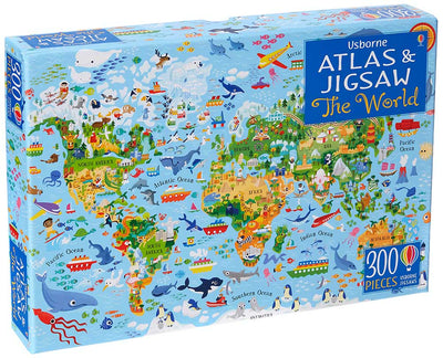 The Atlas Jigsaw 300pc - 9781474937610 - Usborne - Usborne - The Little Lost Bookshop