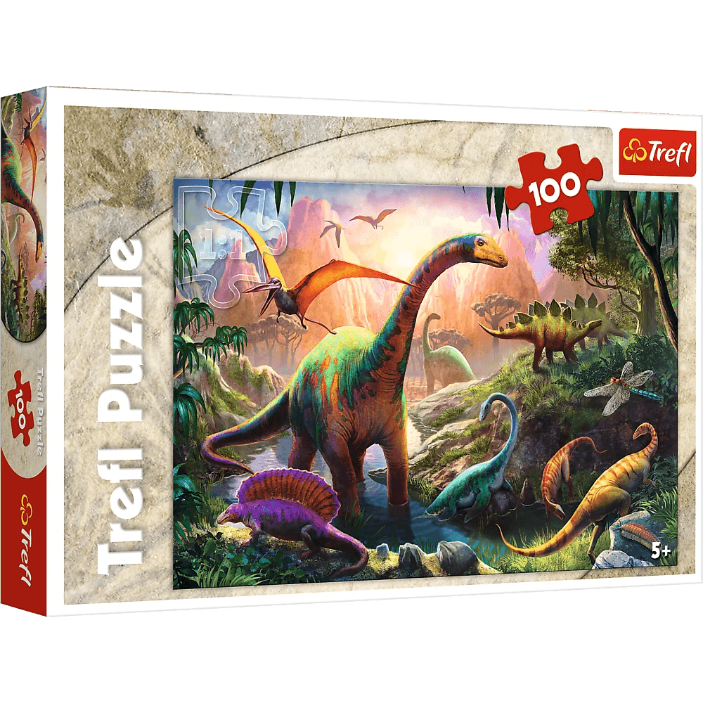 Trefl: Dinosaur Puzzle (100pc) - 5900511162776 - Jedko Games - The Little Lost Bookshop