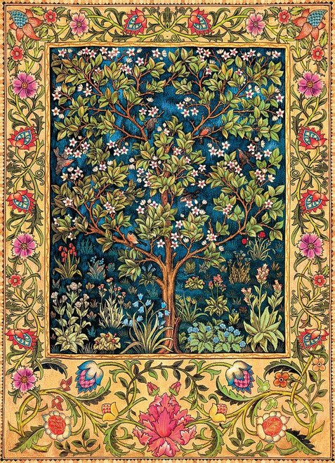 William Morris Tree of Life Puzzle (1000pc_ - 628136656092 - Jedko Games - The Little Lost Bookshop